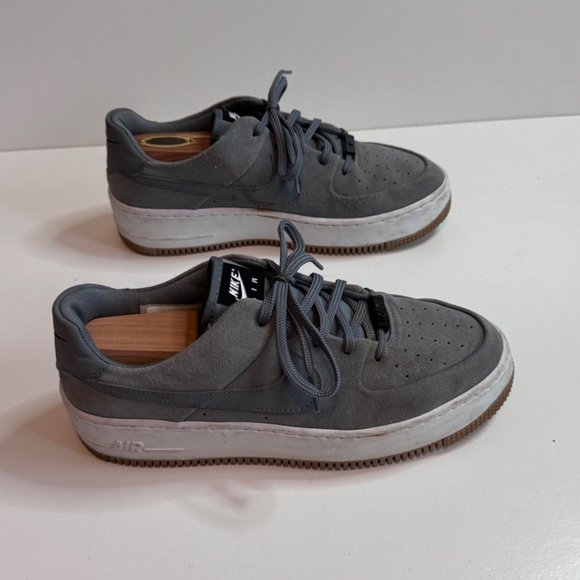 Nike Air Force 1 Sage Low Cool Grey Womens Size 9 - Picture 2 of 10